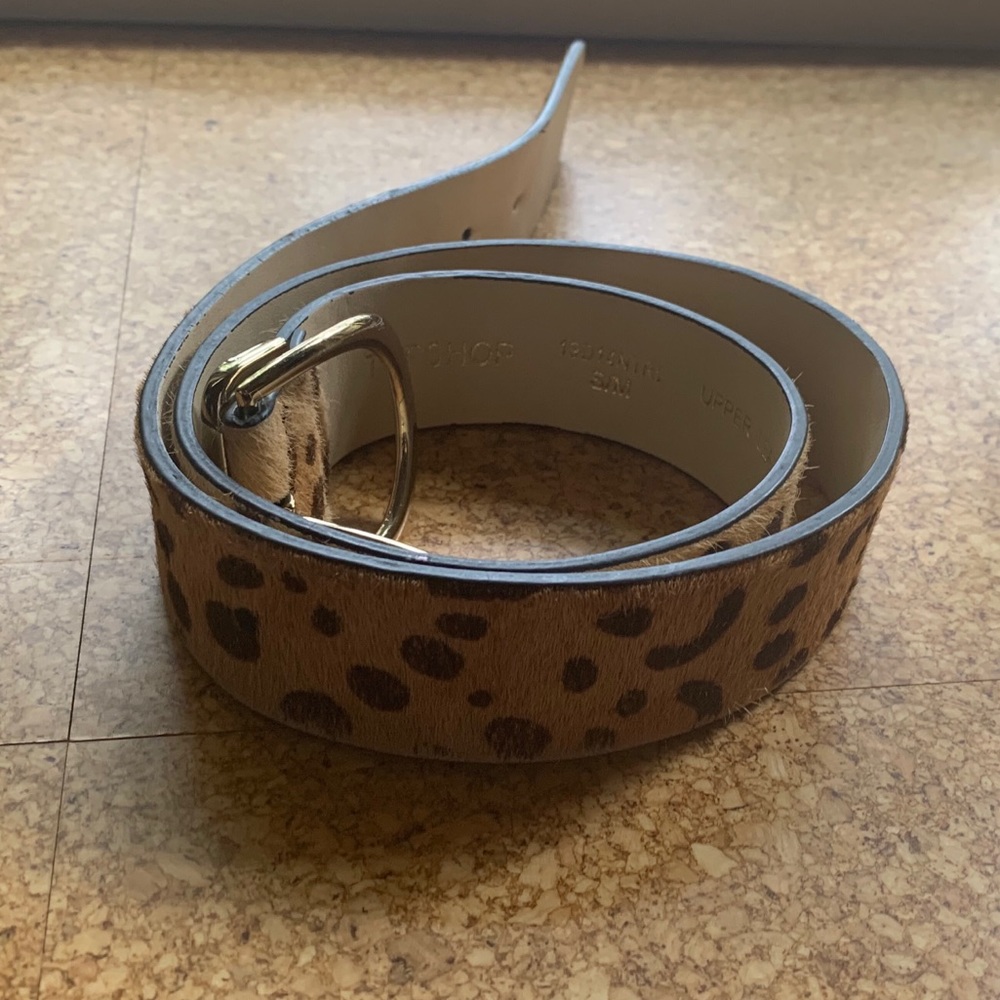 Topshop leopard belt